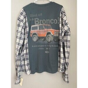 FORD BRONCO Reworked Flannel T-shirt